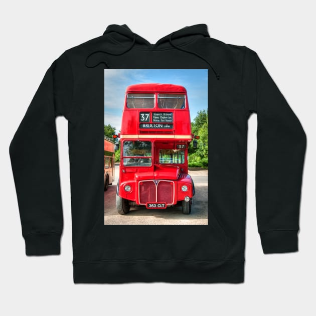 London Red Bus - Routemaster RM1363 Hoodie by SteveHClark